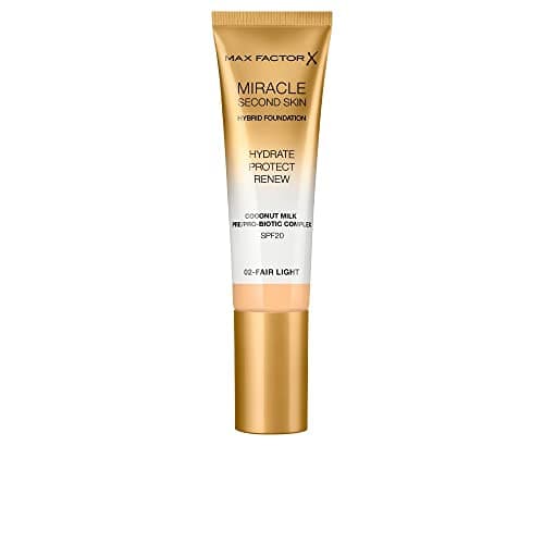Image of Max Factor Miracle Second Skin Hydrating Foundation, Fair-Light - 30 ml