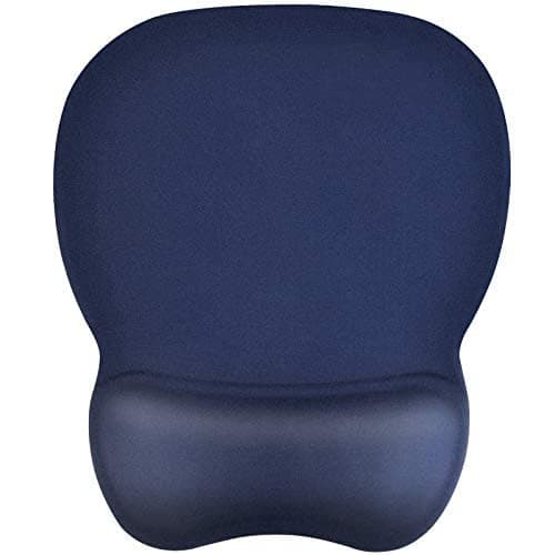 Image of EooCoo Mouse Mat with Gel Pad Wrist Support, Gaming Mouse Pad, Ergonomic Mousepad with Wrist Support & Non-Slip PU Base, Ultra Thin Wear Resistant Mousemat, Home Office Accessories for PC, Navy Blue