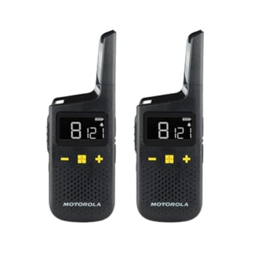 Image of OSAT Motorola XT185 16-Channel UHF Two-Way Radio (Twin Pack), Black, Waterproof, Battery Powered