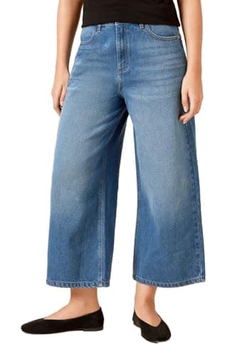 Image of Dorothy Perkins Denim Culotte Jeans, 12, Mid Wash