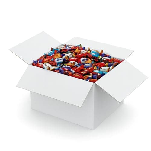 Image of Milk Chocolate Bulk Buy Box 2.4kg – Assorted Treat-Size Chocolates & Biscuits – Halloween Trick or Treat Sweets, Christmas Stocking Fillers, Kids Party Favours, Piñata & Gift Box Mix