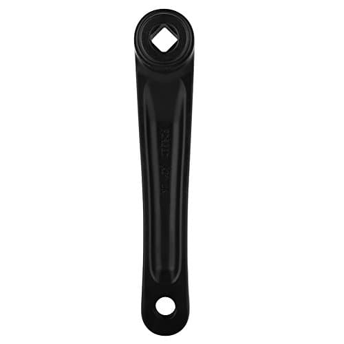 Image of Yosoo Health Gear Bike Crank Arm 170mm, Left Pedal Crank, Aluminum Alloy Left Hand Crank Arm Single Speed Crankset for Mountain Bike Replacement Accessory(Black-Rhombic Hole)