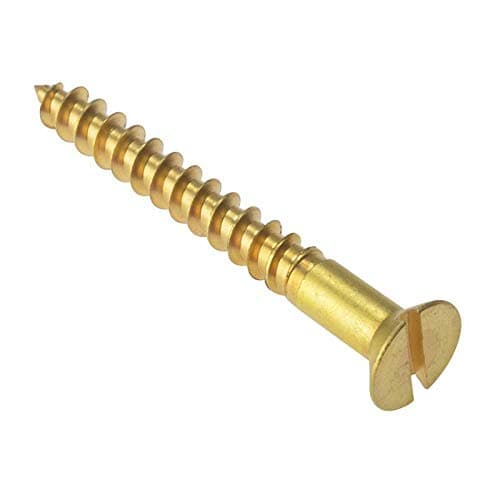 Image of ForgeFix Wood Screws - Solid Brass | 1 1/2" x 12 | Countersunk | Box 200