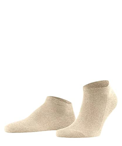 Image of FALKE Men's Family M Sn Sustainable Cotton Low-Cut Plain 1 Pair Trainer Socks, Beige Sand Melange 4650, 5.5-8