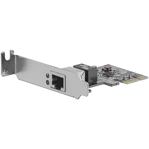 Image of StarTech.com 1 Port PCIe Network Card - Low Profile - RJ45 Port - Realtek RTL8111H Chipset - Ethernet Network Card - NIC Server Adapter Network Card (ST1000SPEX2L)