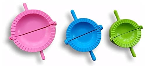 Image of WARESHARK 3pc Coloured Dumpling Mould Pasty Pastry Press Dough Dimsum Maker Set Empanada Calzone