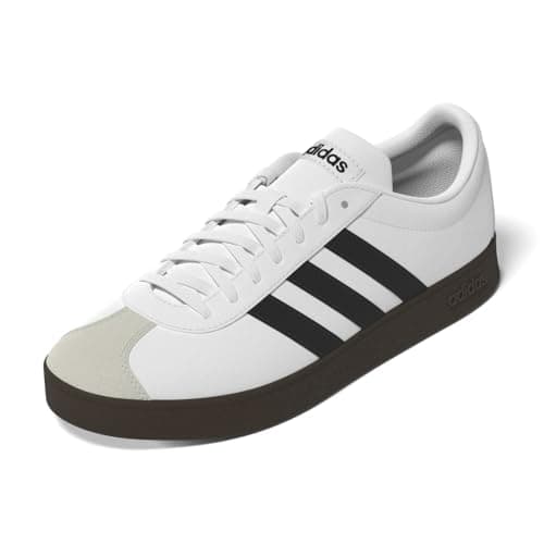 Image of adidas VL Court 3.0 Base Shoes Womens Trainers White/Black/Gum 7 (40.7)
