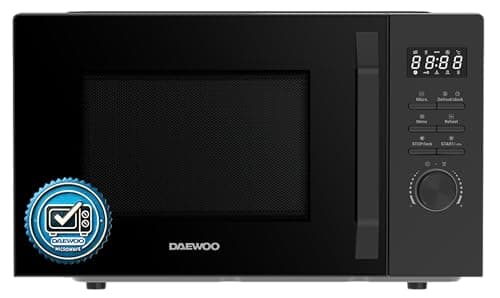 Image of Daewoo MD-FC206SB Solo Microwave, 20 L, 700 W Power, 8 Automatic Programs, 5 Levels, Timer, Black