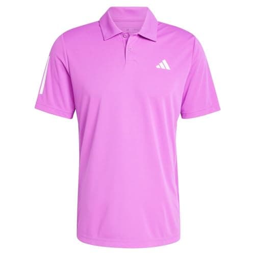 Image of adidas Men's Club 3-Stripes Tennis Polo Shirt, Purple Burst, S