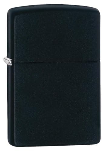 Image of Zippo 2004273 Lighter 218C Regular Media Chrome Black Matte