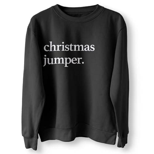 Image of BlackMacaw Christmas Jumper Funny Christmas Sweatshirts Xmas Jumpers Ugly Jumpers_BLK_S
