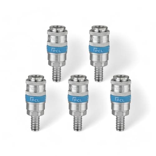 Image of x5 Genuine PCL Air Line Airflow Coupling with Hose Tailpiece 3/8" Fitting Connector