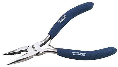 Image of Draper 60740 38A Carbon Steel Long Nose Plier, 125mm , Blue