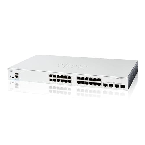 Image of Cisco Catalyst 1200-24T-4G Smart Switch, 24 Port GE, 4x1GE SFP, Limited Lifetime Protection (C1200-24T-4G)