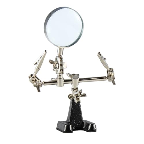 Image of Weller WLACCHHB-02EU Helping Hand with Magnifying Glass and 2 Alligator Clamps