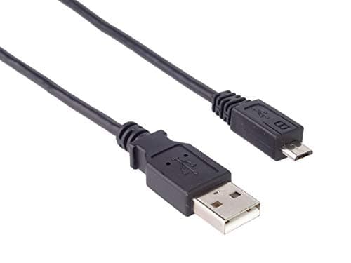 Image of PremiumCord USB - Micro USB Connection Cable 2 m, USB A Male to Micro B Male, USB 2.0 High Speed Data Cable, 5 Pins, 2x Shielded, AWG28, Colour Black, Length 2 m, ku2m2f