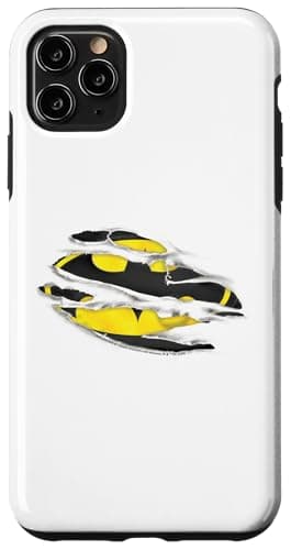 Image of Batman Symbol Emblem Torn Rip Logo Nightfall Battle Case for iPhone 11 Pro Max