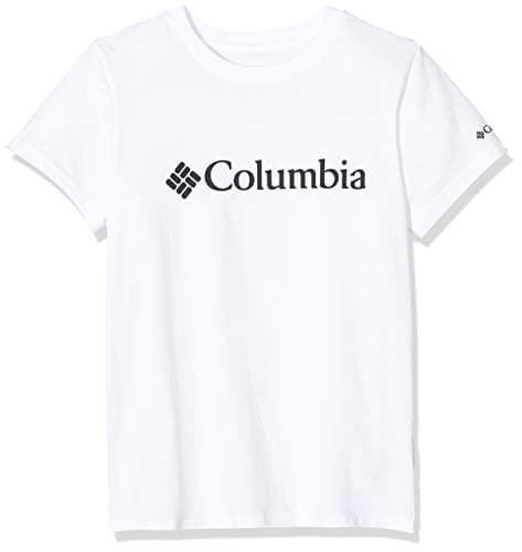 Image of Columbia CSC Basic Logo Youth Short Sleeve Boys T-Shirt - White, Small