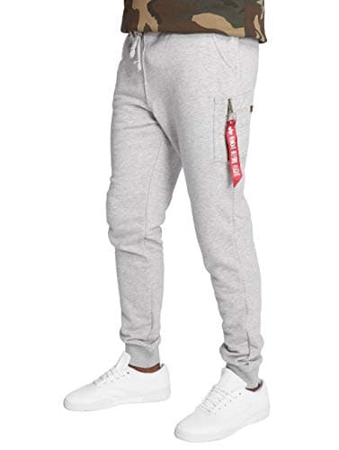 Image of Alpha Industries X-Fit Slim Cargo Mens Sweatpants Grey Heather