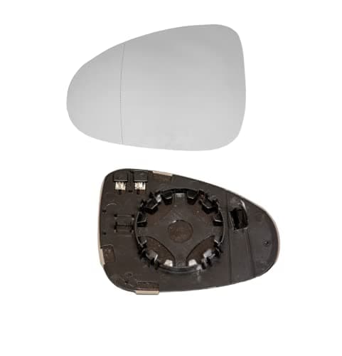Image of LT2CP Heated Wing Mirror Glass Left Passenger Side for VW Touareg 2010–2017 Clip-On Replacement with Backing Plate