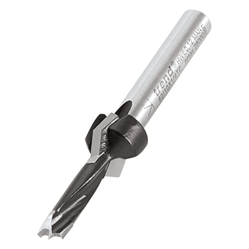 Image of Trend Professional Drill Countersink Counterbore Router Cutter, 1/4 Inch Shank, 12mm Cut Diameter & 20mm Cut Length, Tungsten Carbide Tipped, 62/10X1/4TC
