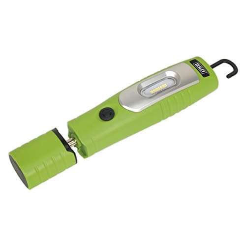 Image of Sealey Led3602G Rechargeable 360? Inspection Lamp 7 SMD + 3W Led Green Li-Ion