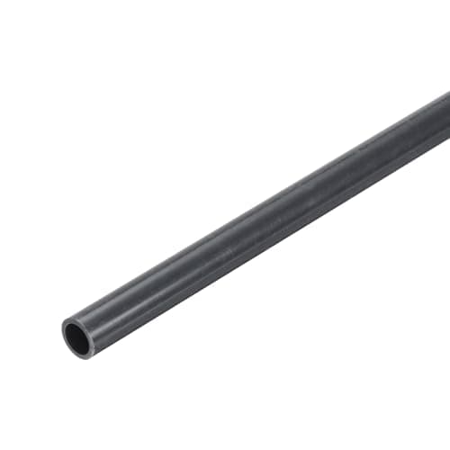 Image of sourcing map 0.31 Inch PVC Rigid Tube Round Pipe 6mm ID 8mm OD 12" High Impact for Water Pipe, Aquarium, Fish Tank, Greenhouse Garden, Deep Grey