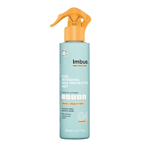 Image of Imbue Curl Defending Hair Heat Protection Mist/Spray Vegan and Curly Girl Compliant 200 ML Paraben Free Heat Defense, for Dry Damaged Hair