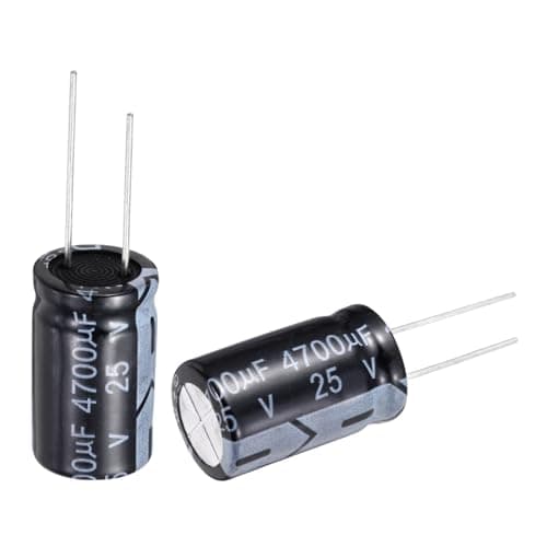 Image of sourcing map 4700uF 25V 16x25mm Electrolytic Capacitor, Radial Leads Aluminum Capacitors for TVs, LCD Monitor, VCD, 10Pcs