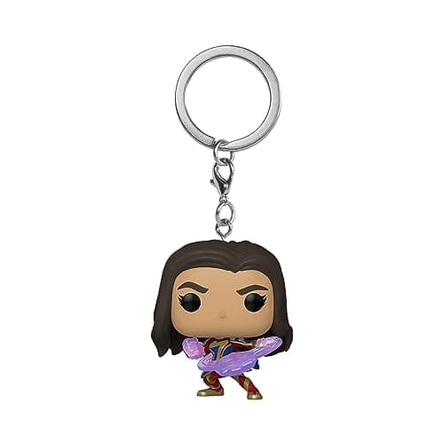 Image of Funko POP! Keychain: The Marvels - Ms. Marvel Novelty Keyring - Collectable Mini Figure - Stocking Filler - Gift Idea - Official Merchandise - Movies Fans - Backpack Decor