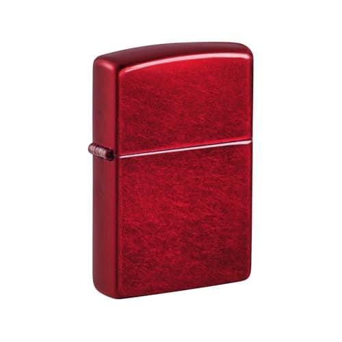 Image of Zippo Unisex's No Logo Regular Lighter, Candy apple red