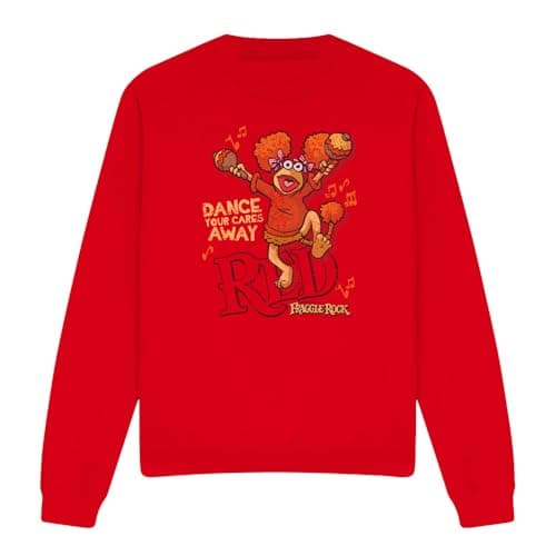 Image of Cotton Soul Fraggle Rock Dance Unisex Sweatshirt, Red, Medium