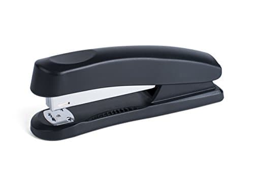 Image of Pavo - Premium Half Strip Plastic Stapler Black/Up to 20 Sheets/Staple Type: 24/6 and 26/6