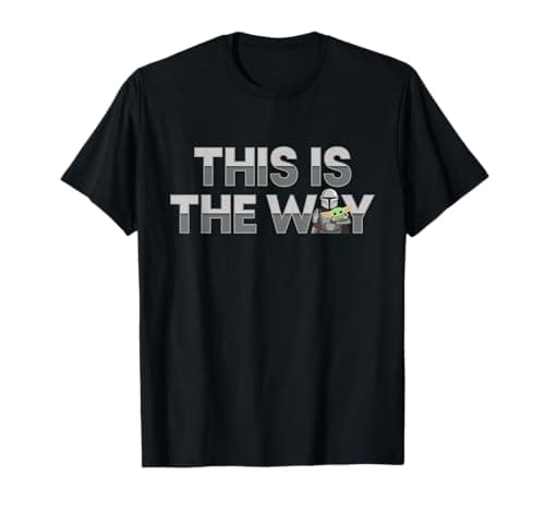 Image of Star Wars The Mandalorian Mando and Grogu "This Is The Way" T-Shirt