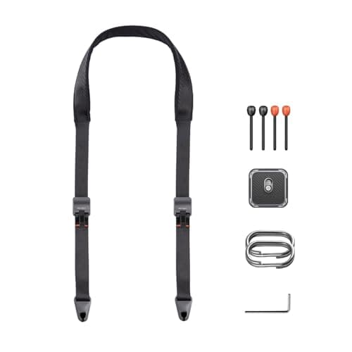 Image of PGYTECH Camera Shoulder Strap Quick Release Wide Camera Straps for Photographers 110-152 CM Adjustable Camera Neck Strap for DSLR SLR (Night Black)