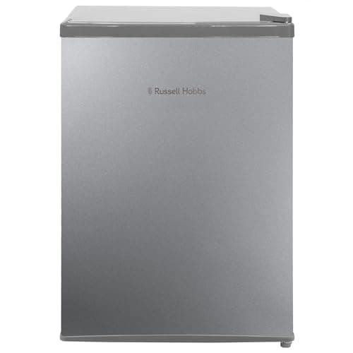 Image of Russell Hobbs Table Top Larder Mini Fridge 66L Capacity, Reversible Door & Adjustable Feet, 0 to 8 Degrees Manual Temperature Control, Silver RH67TTLF0E1SS