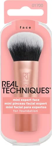 Image of Real Techniques Mini Travel Size Expert Face Makeup Brush for Foundation (Packaging and Handle Colour May Vary)