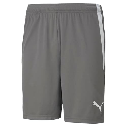 Image of PUMA Mens Teamliga Short, Smoked Pearl-puma White, XL EU