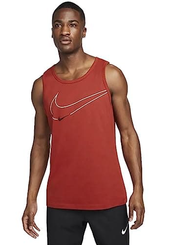 Image of NIKE Dri-FIT Mens Graphic Training Tank Vest Top (as8, Alpha, s, Regular, Regular, Red)