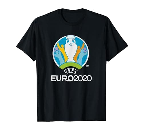 Image of UEFA EURO 2020 "Logo" T-Shirt, Men, Black, Large