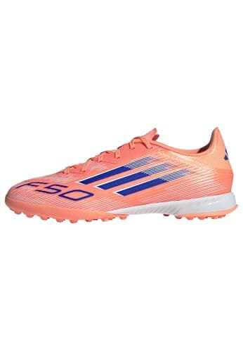Image of adidas Mens F50 League Adults Astro Turf Football Boots Orange/Blue 9 UK