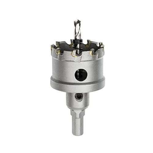 Image of Meccion TCT Carbide Hole Saw Drill Bit, Heavy Duty Industrial Grade Hole Cutter for Stainless Steel, Metal, Alloy, Cast Iron, Copper (45mm)