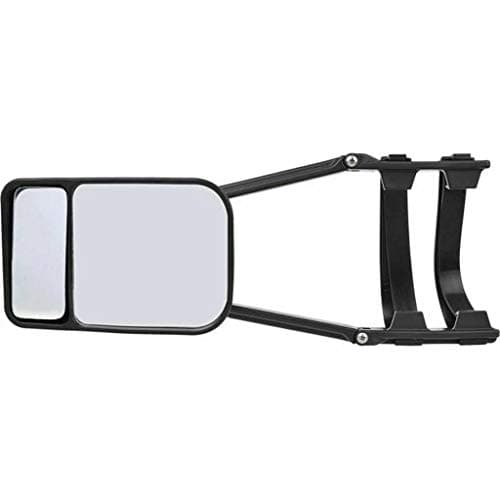 Image of TOTMOX Towing Mirror Dual View Towing Mirror with Adjustable Bracket Compatible with Most Large Vehicle Rearview Mirror Black