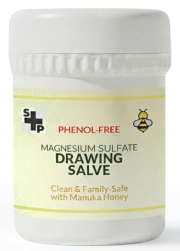 Image of Phenol-Free Magnesium Sulphate Paste with Manuka Honey - S&P Drawing Ointment for Sensitive Skin, 50g.