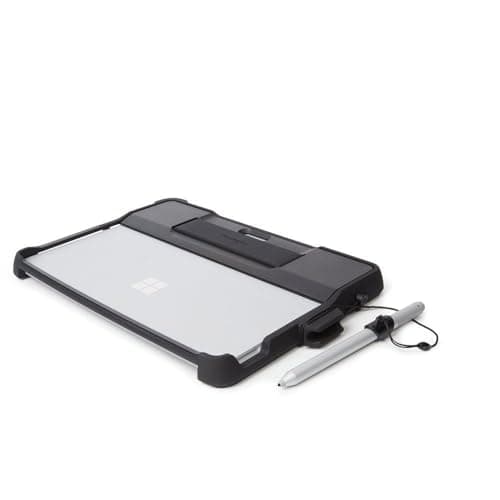 Image of Kensington K97454EU BlackBelt Rugged Black Case for Surface Go, military grade drop protection - integrated hand strap with improved comfortable bezel for writing and drawing