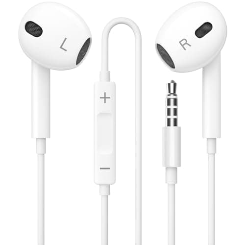 Image of KP TECHNOLOGY Earphones for Samsung Galaxy A15 / A05s / A25 / A14 / A13 / A12 / A72 / A70 / A71 / A21s / A21 / A10 / A20e A20 - In-Ear Earphones Headphones Earbuds with In-Line Remote Control