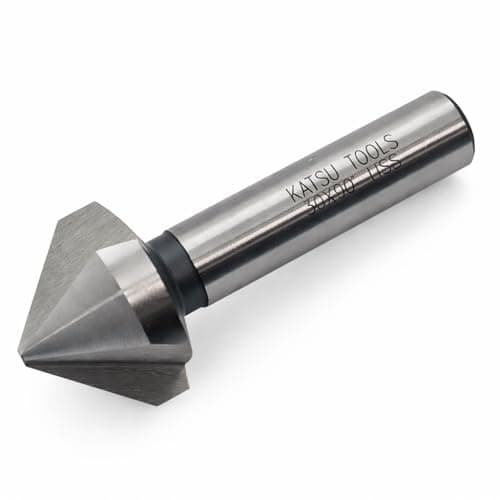 Image of Countersink Drill Bit, KATSU HSS 6542 Countersink Drill Bit 90 Degrees 30mm 3 Flute Chamfer Cutter Drill Bit for Wood Steel Metal Machine Tools, Positioning Drill Mill Cutter 12740617