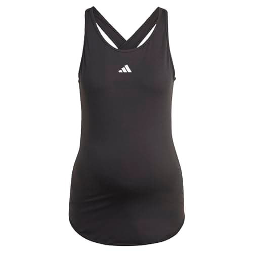 Image of adidas Women's AEROREADY Train Essentials Slim-Fit Tank Top (Maternity), Black/White, S