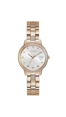 Image of GUESS Women Analogue Watch Three of Hearts