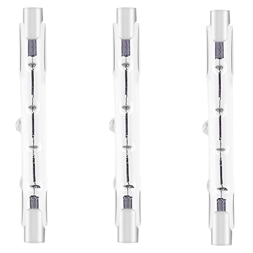 Image of YuZhou 3 PCS 8x78mm J78 R7s Linear Halogen Floodlight Tungsten 120W Double Ended Floodlight Bulbs Tungsten Halogen Bulb Dimmable Security Light Bulb Halogen Lamp Bulb Diall Liner Lamps（Energy Class C